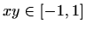 $ xy\in [-1,1]$