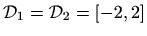 $ \mathcal{D}_1=\mathcal{D}_2=[-2,2]$