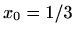 $ x_0=1/3$