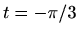 $ t=-\pi/3$