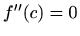 $ f''(c)=0$