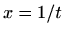 $ x=1/t$