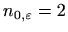 $ n_{0,\varepsilon }=2$