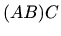 $ (AB)C$