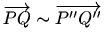 $ \overrightarrow{PQ}\sim \overrightarrow{P''Q''}$