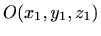 $ O(x_1,y_1,z_1)$