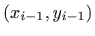 $ (x_{i-1},y_{i-1})$