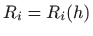 $ R_i=R_i(h)$