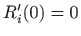 $ R'_i(0)=0$