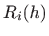 $ R_i(h)$