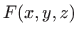 $\displaystyle F(x,y,z)$