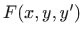 $ F(x,y,y')$