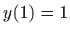 $ y(1)=1$