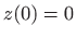 $ z(0)=0$