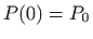 $ P(0)=P_0$