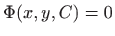 $ \Phi(x,y,C)=0$