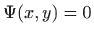 $ \Psi(x,y)=0$