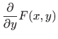$\displaystyle \frac{\partial}{\partial y}F(x,y)$