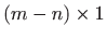 $ (m-n)\times 1$