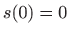 $ s(0)=0$