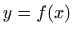 $ y=f(x)$