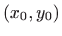 $ \left( x_{0},y_{0}\right) $