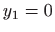 $ \displaystyle y_{1}=0$