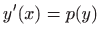 $ \displaystyle y^{\prime}(x)=p(y)$