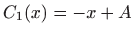 $ C_1(x)=-x+A$