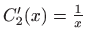 $ C_2'(x)=\frac{1}{x}$