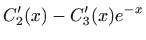 $\displaystyle C_2^{\prime}(x)-C_3^{\prime}(x)e^{-x}$