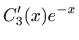 $\displaystyle C_3^{\prime}(x)e^{-x}$