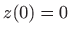 $ z(0)=0$