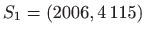 $ S_{1}=(2006,4 115)$