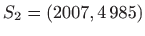 $ S_{2}=(2007,4 985)$