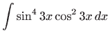 $ \displaystyle\int \sin ^{4}3x\cos ^{2}3x dx$