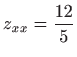 $ \displaystyle z_{xx}=\frac{12}{5}$